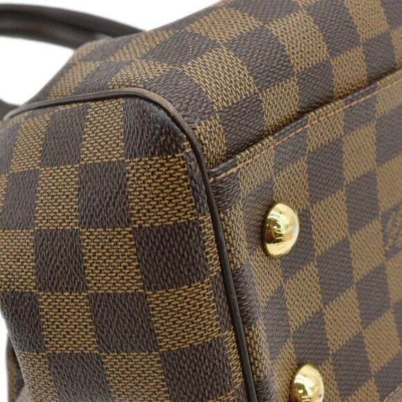 LOUIS VUITTON  Trevi PM Damier Ebene Satchel Shoulder Bag Brown - Picture 9 of 13